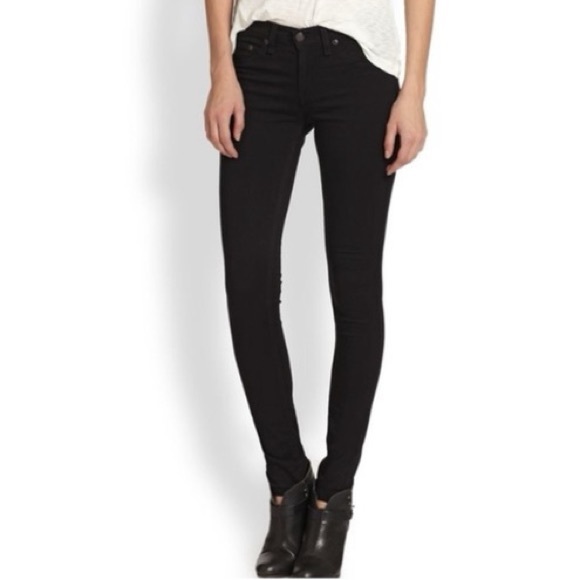 Rag & Bone Legging Jean in Black - Picture 1 of 6